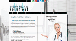 Desktop Screenshot of custommedicalsolutions.com
